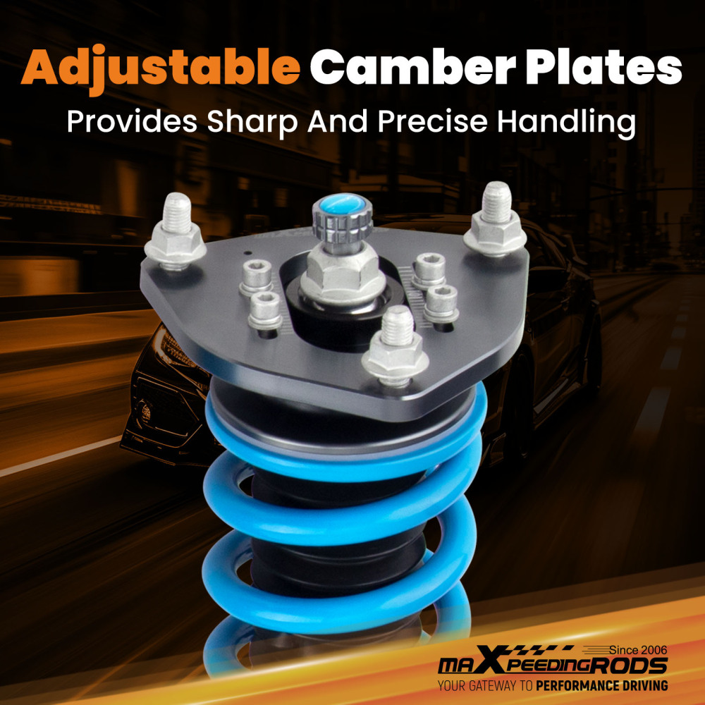 24 Level Adjustable Coilovers Lowering Suspension compatible for Nissan Maxima A33 00-03