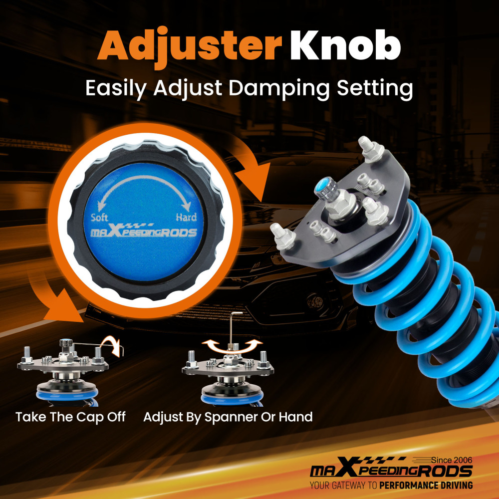 24 Level Adjustable Coilovers Lowering Suspension compatible for Nissan Maxima A33 00-03