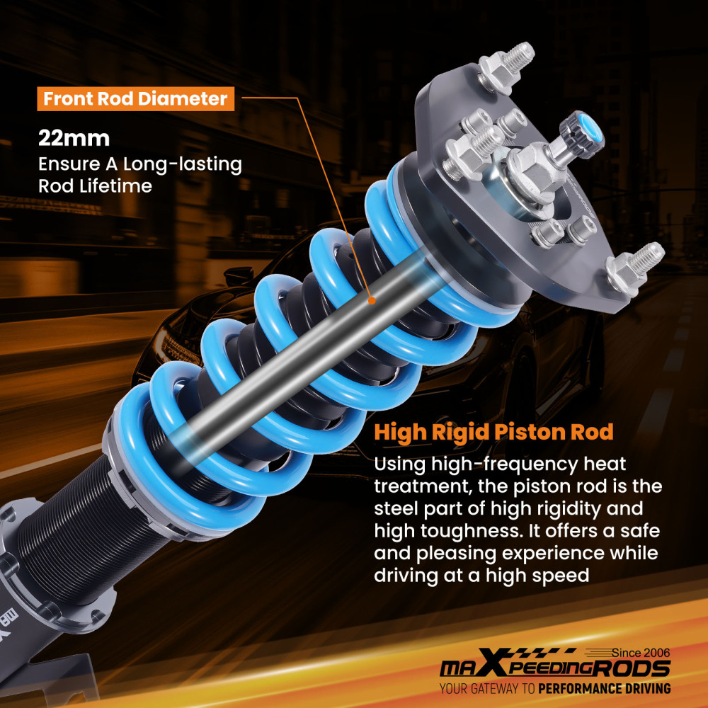 MaXpeedingrods Coilover 24 Ways Damper Struts compatible for Nissan Maxima A32 1995-1999