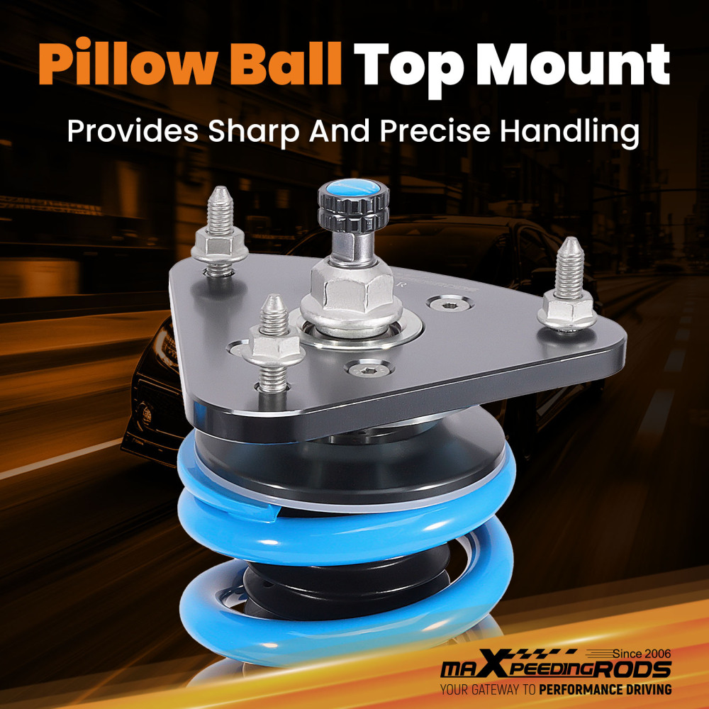 Coilover Lowering Kit compatible for Mazda 3 BK 04-09 24 Levels Rebound Damping Adjustable