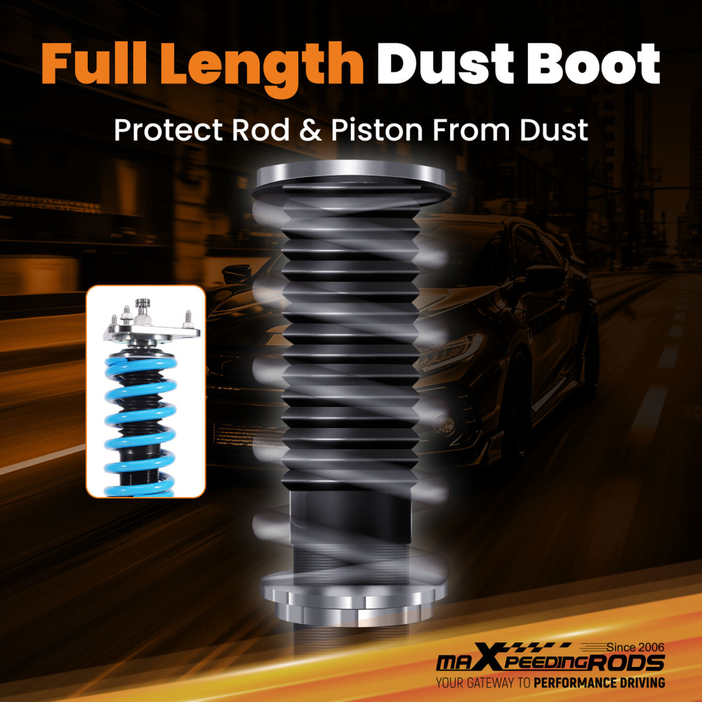 Coilover Lowering Kit compatible for Mazda 3 BK 04-09 24 Levels Rebound Damping Adjustable