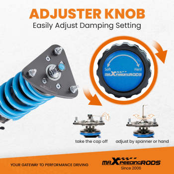 Coilover Lowering Kit compatible for Mazda 3 BK 04-09 24 Levels Rebound Damping Adjustable