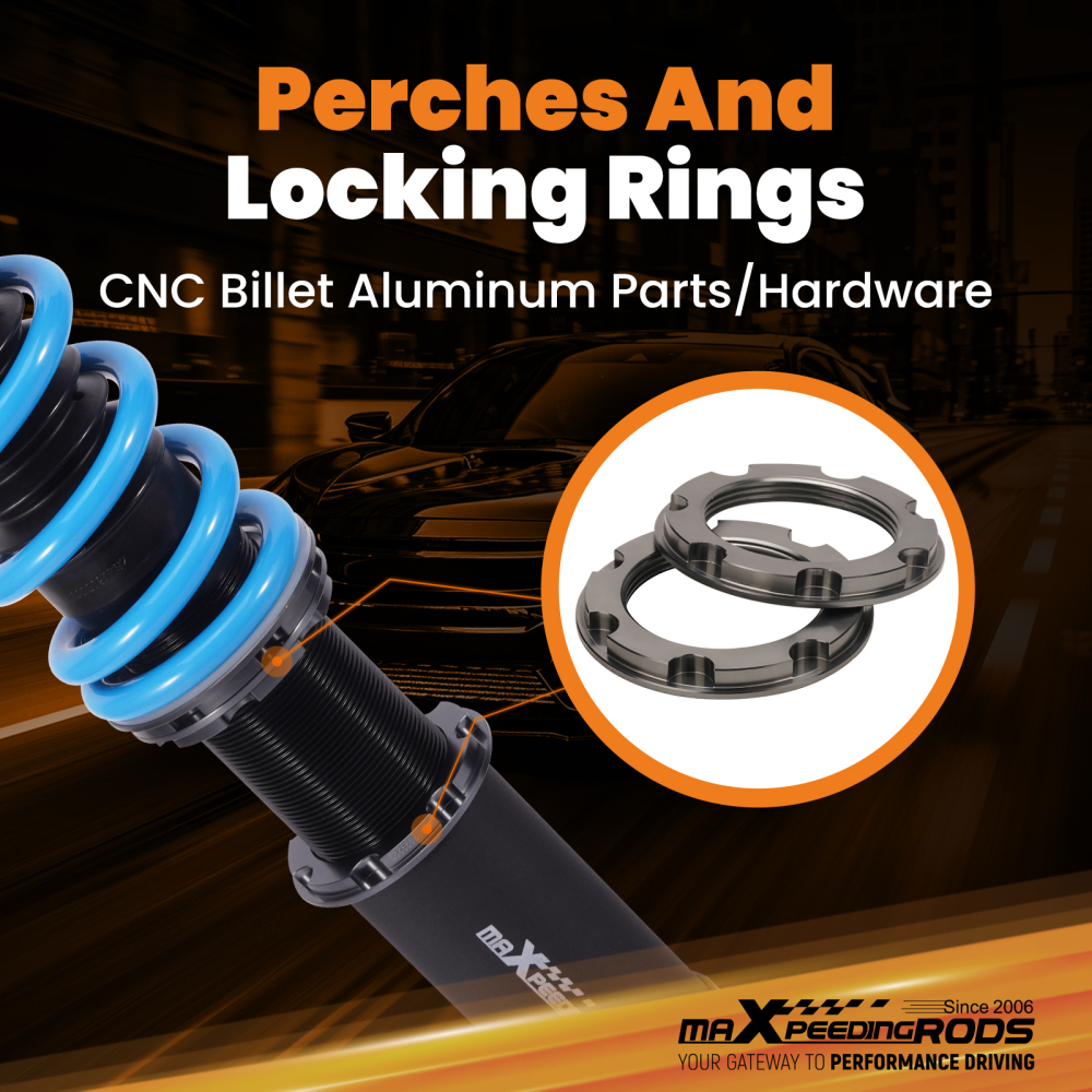 MaXpeedingrods T6 Coilovers 24 Way Damper Suspension Kit compatible for Mazda 6 (GH) 09-13