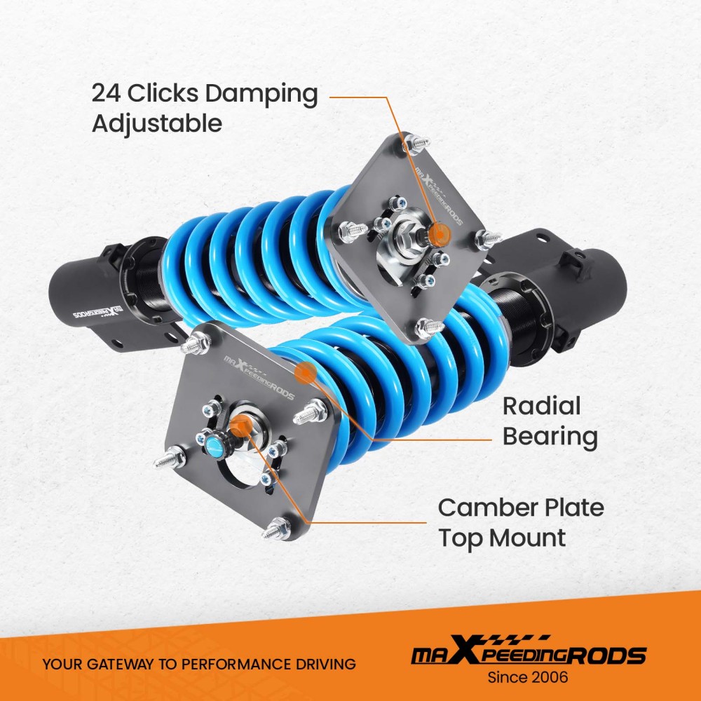 Coilover Struts compatible for Mazda RX7 FC FC3S 86-91 Coilovers 24 ways adjustable Damper Lowering Kit