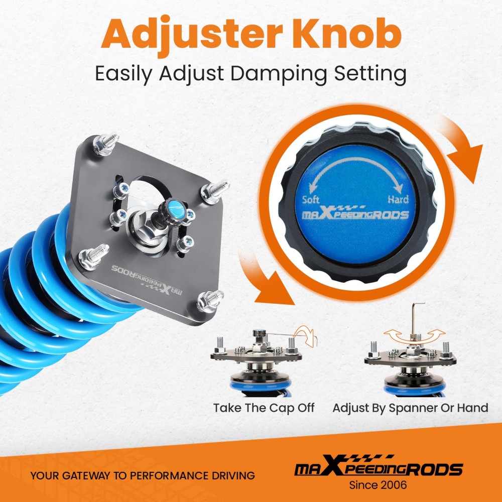 Coilover Struts compatible for Mazda RX7 FC FC3S 86-91 Coilovers 24 ways adjustable Damper Lowering Kit