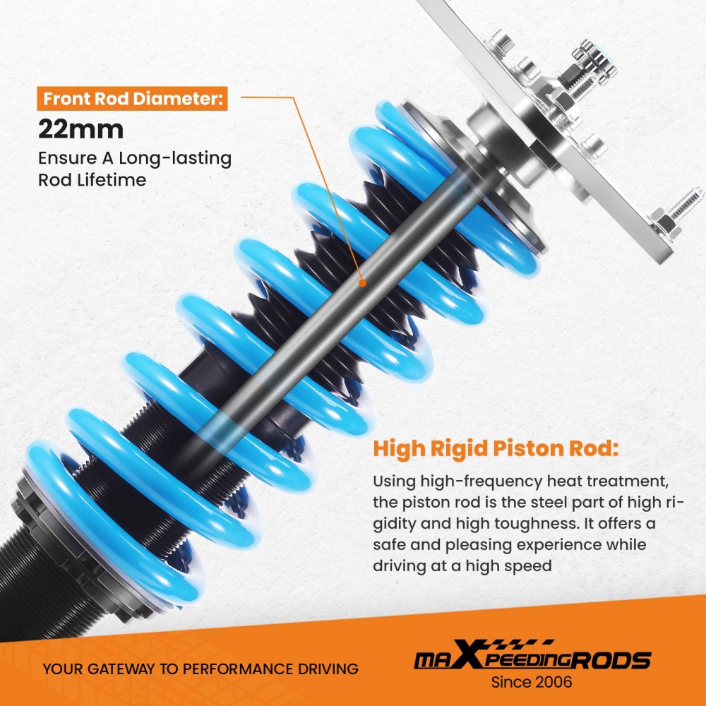 Coilover Struts compatible for Mazda RX7 FC FC3S 86-91 Coilovers 24 ways adjustable Damper Lowering Kit
