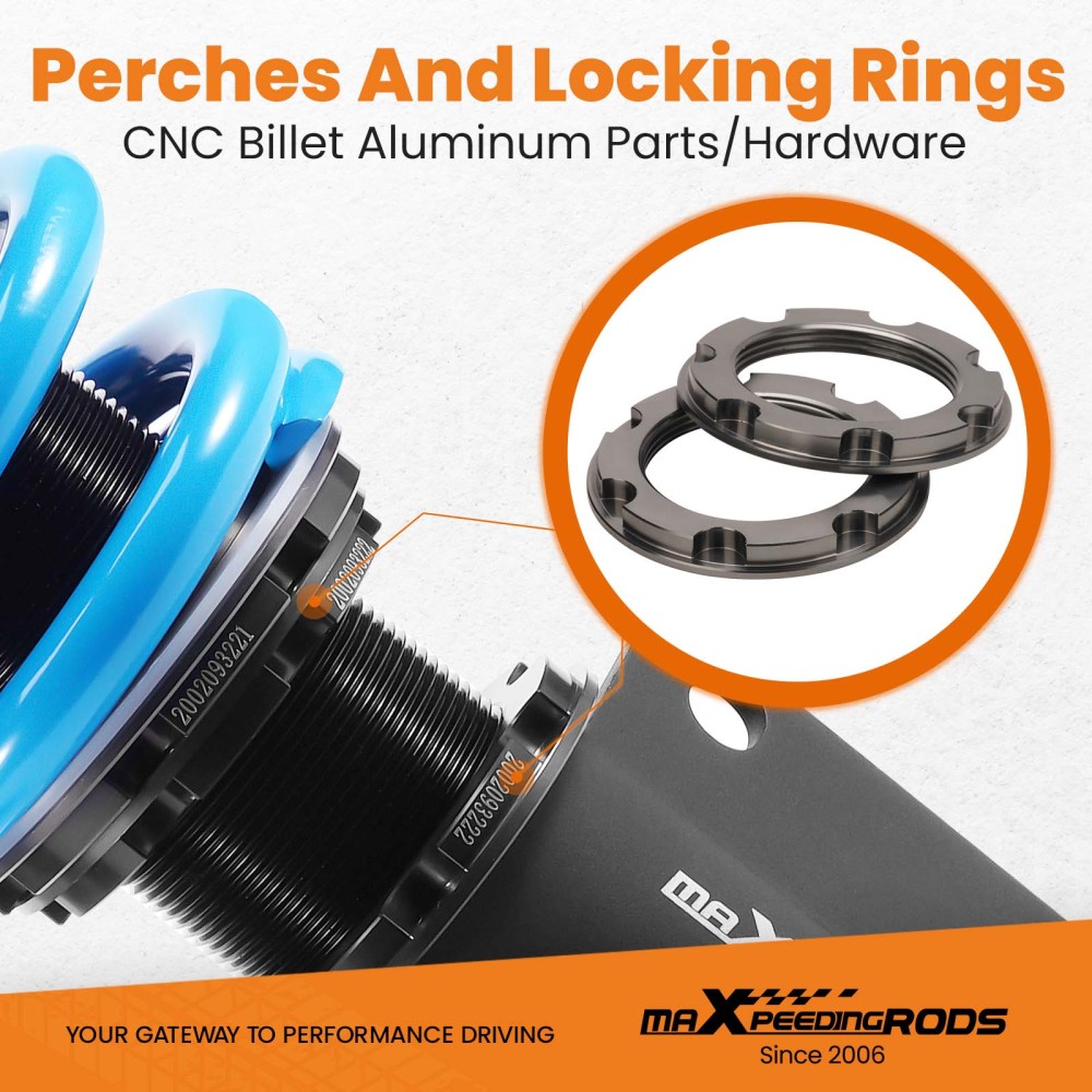 Coilover Struts compatible for Mazda RX7 FC FC3S 86-91 Coilovers 24 ways adjustable Damper Lowering Kit