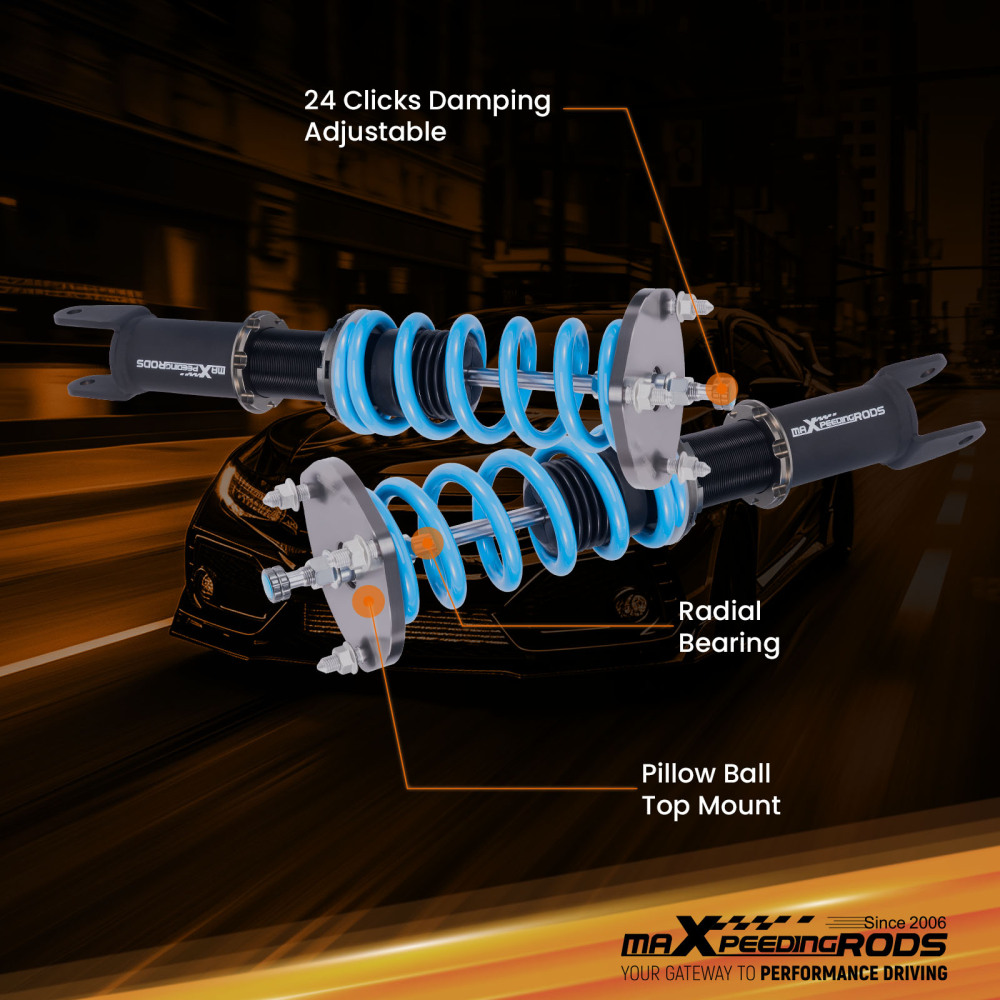 MaXpeedingrods T6 Coilovers Lowering Suspension compatible for Mazda MX-5 Miata NC 06-15