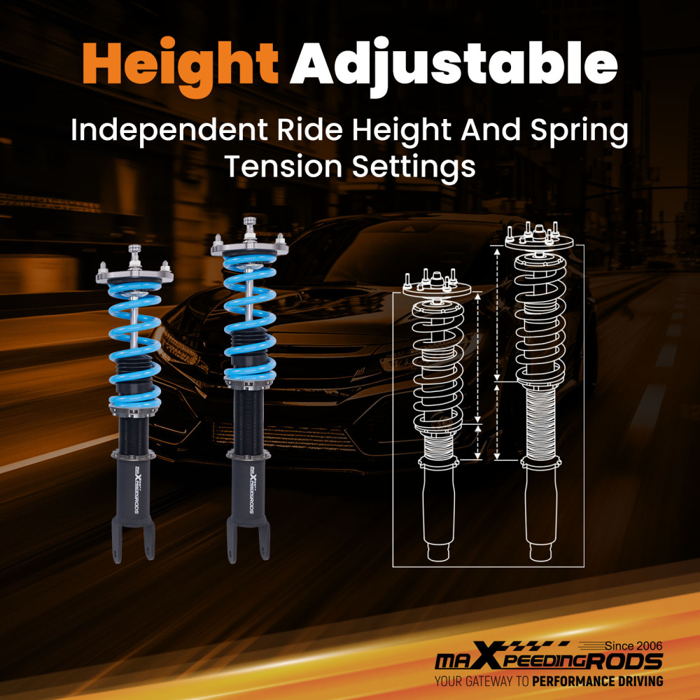 MaXpeedingrods T6 Coilovers Lowering Suspension compatible for Mazda MX-5 Miata NC 06-15