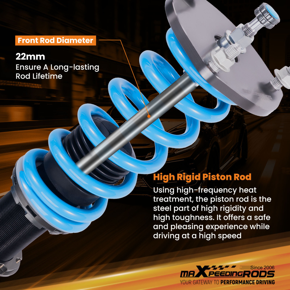 MaXpeedingrods T6 Coilovers Lowering Suspension compatible for Mazda MX-5 Miata NC 06-15