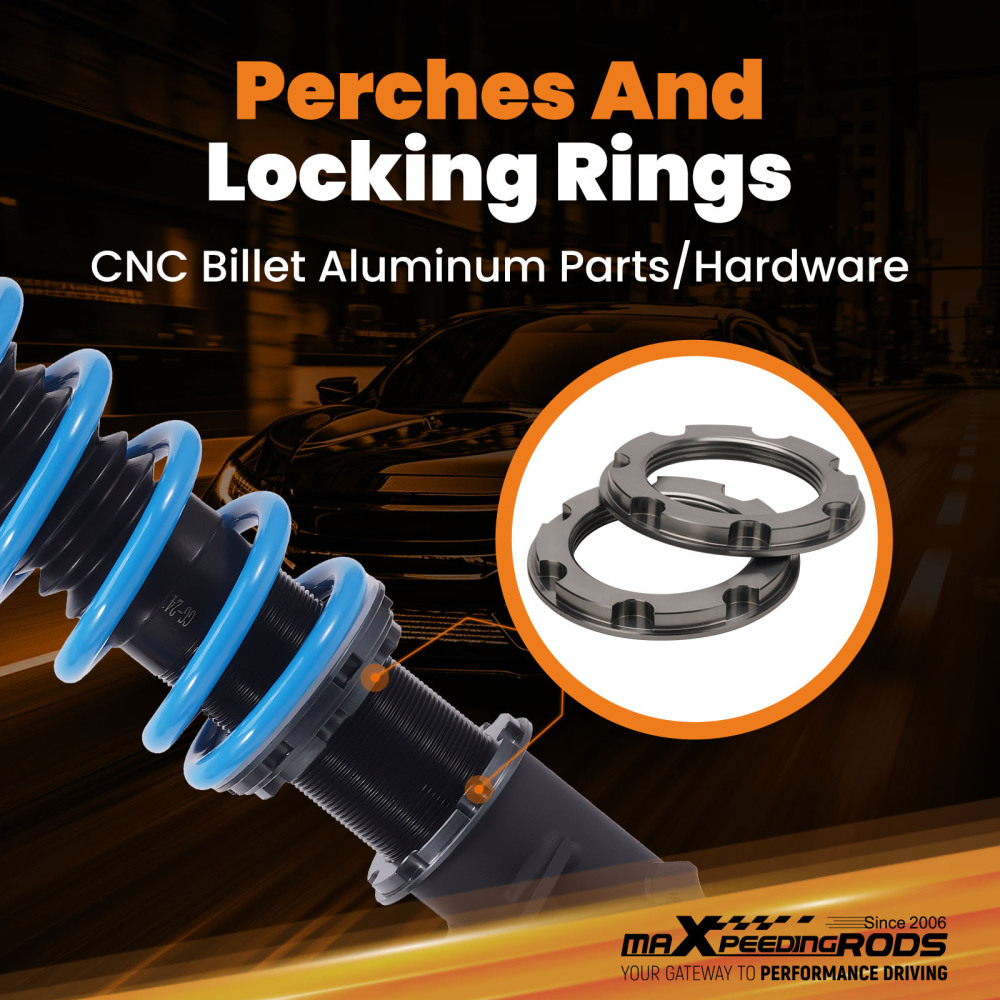 MaXpeedingrods T6 COILOVER SUSPENSION DAMPER KIT compatible for MITSUBISHI MIRAGE 97-01