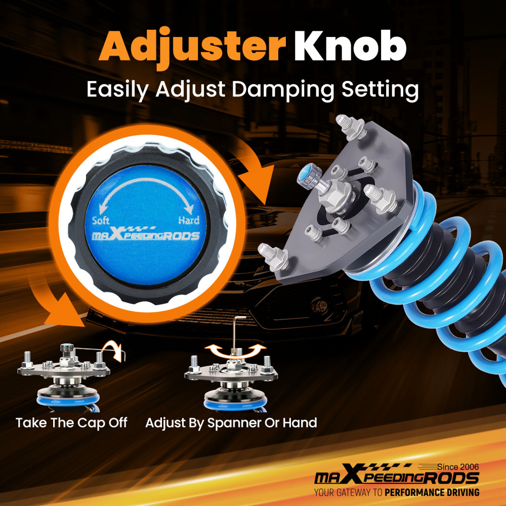 MaXpeedingrods T6 COILOVER SUSPENSION DAMPER KIT compatible for MITSUBISHI MIRAGE 97-01
