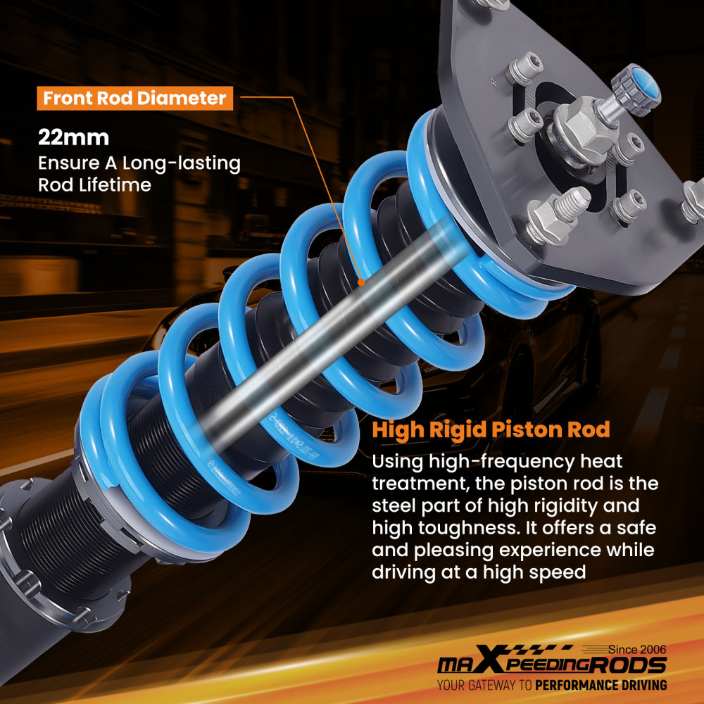 MaXpeedingrods T6 COILOVER SUSPENSION DAMPER KIT compatible for MITSUBISHI MIRAGE 97-01