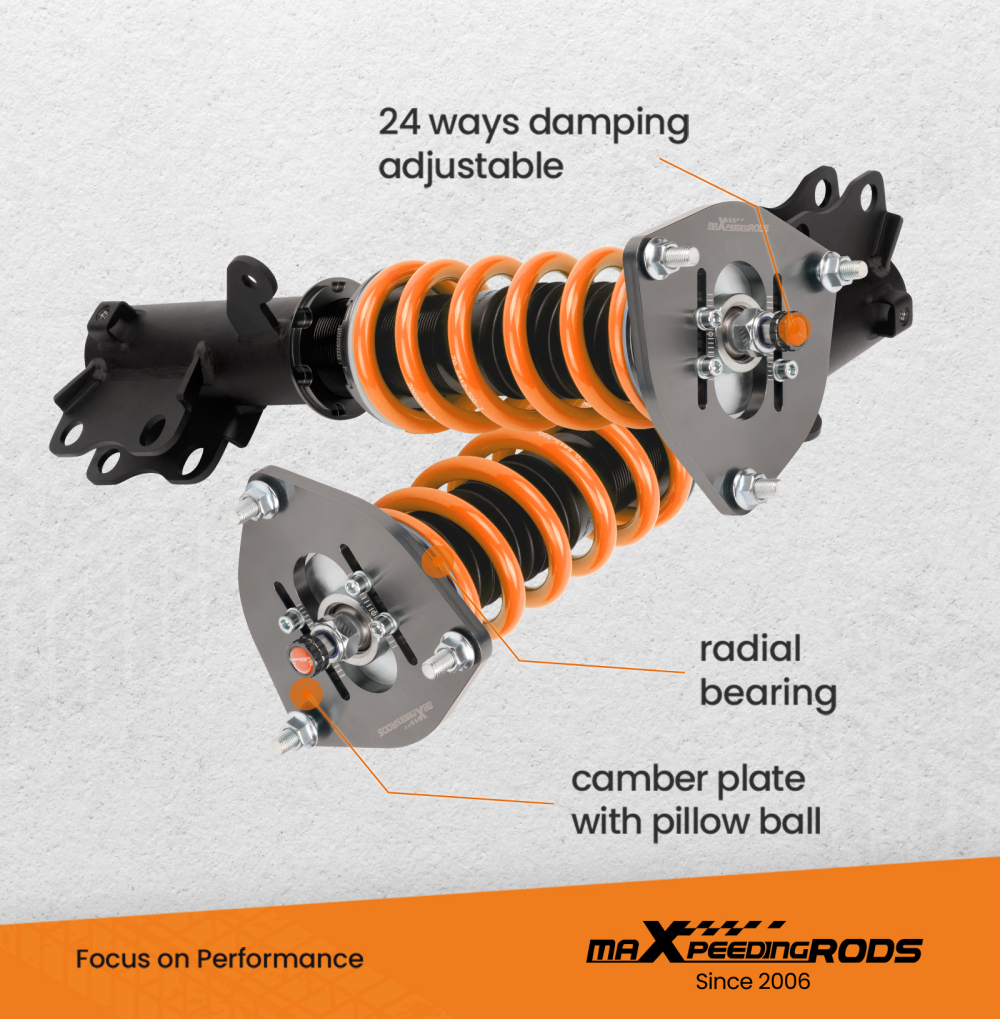 Coilovers Coils compatible for Mitsubishi Galant (DJ) 2004-2012 Absorber Shocks lowering kit