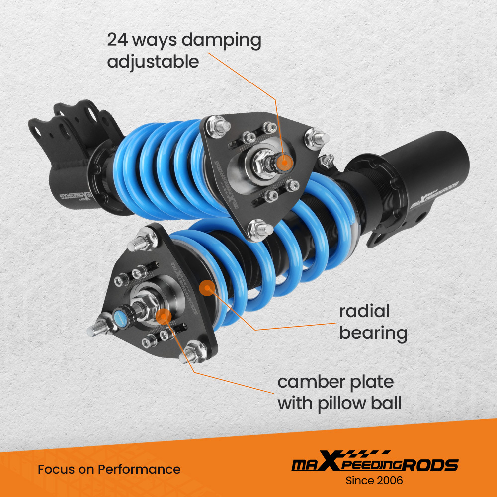 Upgraded Ammortizzatori compatibile per Mitsubishi LancerRalliart CY2A/CZ4A Coilovers Kit Lowering Kit