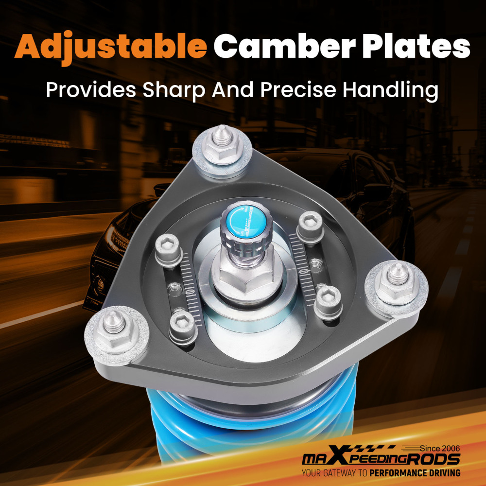 Coilovers Lowering Kit w/ 24 Step Damper Adjustable compatible for Ford Focus 2011-17