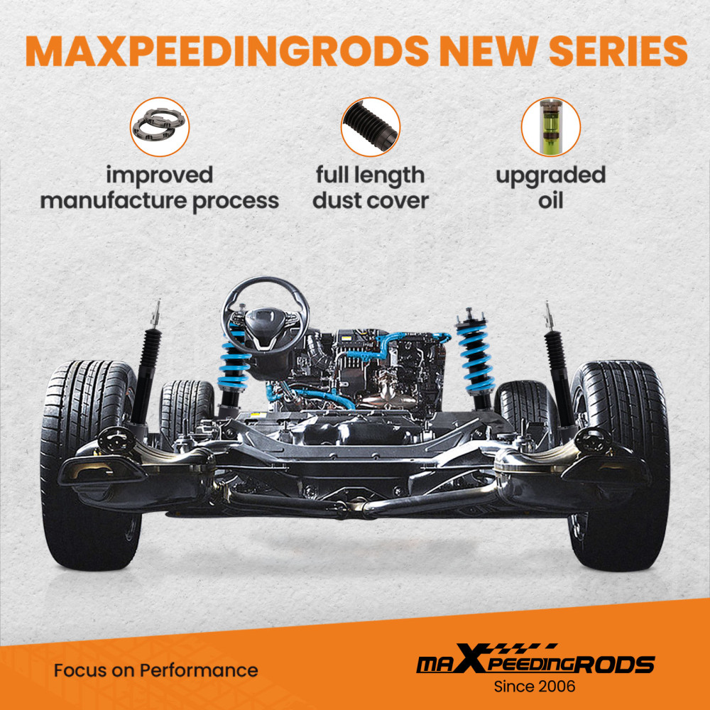 Maxpeedingrods COT6 Coilovers Lowering Kit Adjustable For Model Y AWD 2020-2025