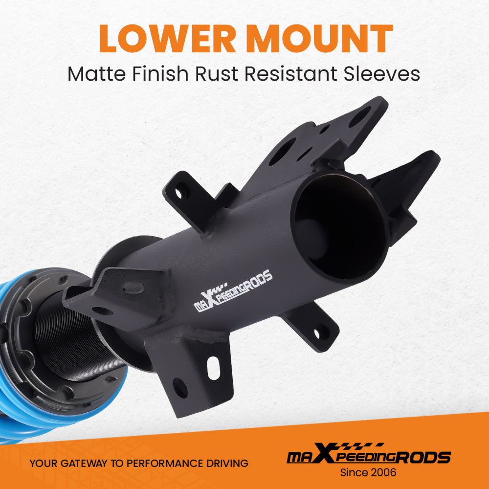 Compatible For Ford Mustang 2015-2023 24 Ways Damper Adjustable Coilovers Shock Springs Kit Lowering Kit