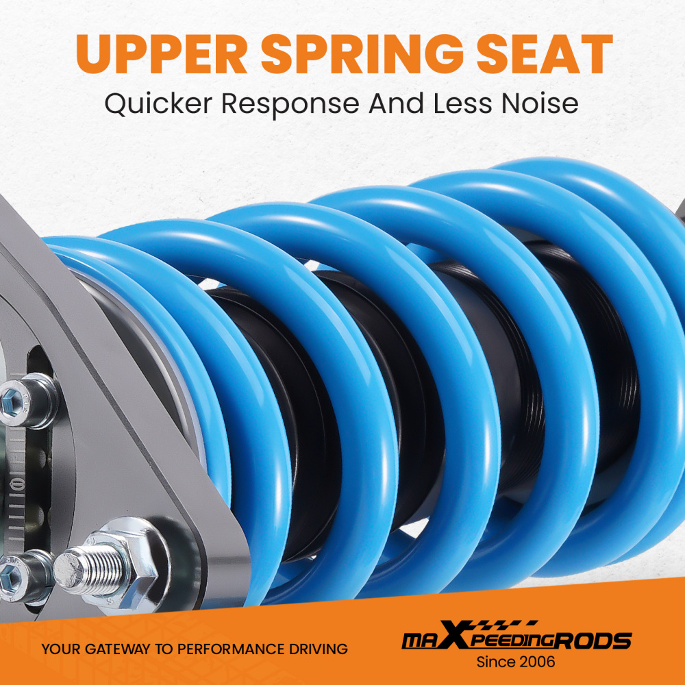 Compatible For Ford Mustang 2015-2023 24 Ways Damper Adjustable Coilovers Shock Springs Kit Lowering Kit