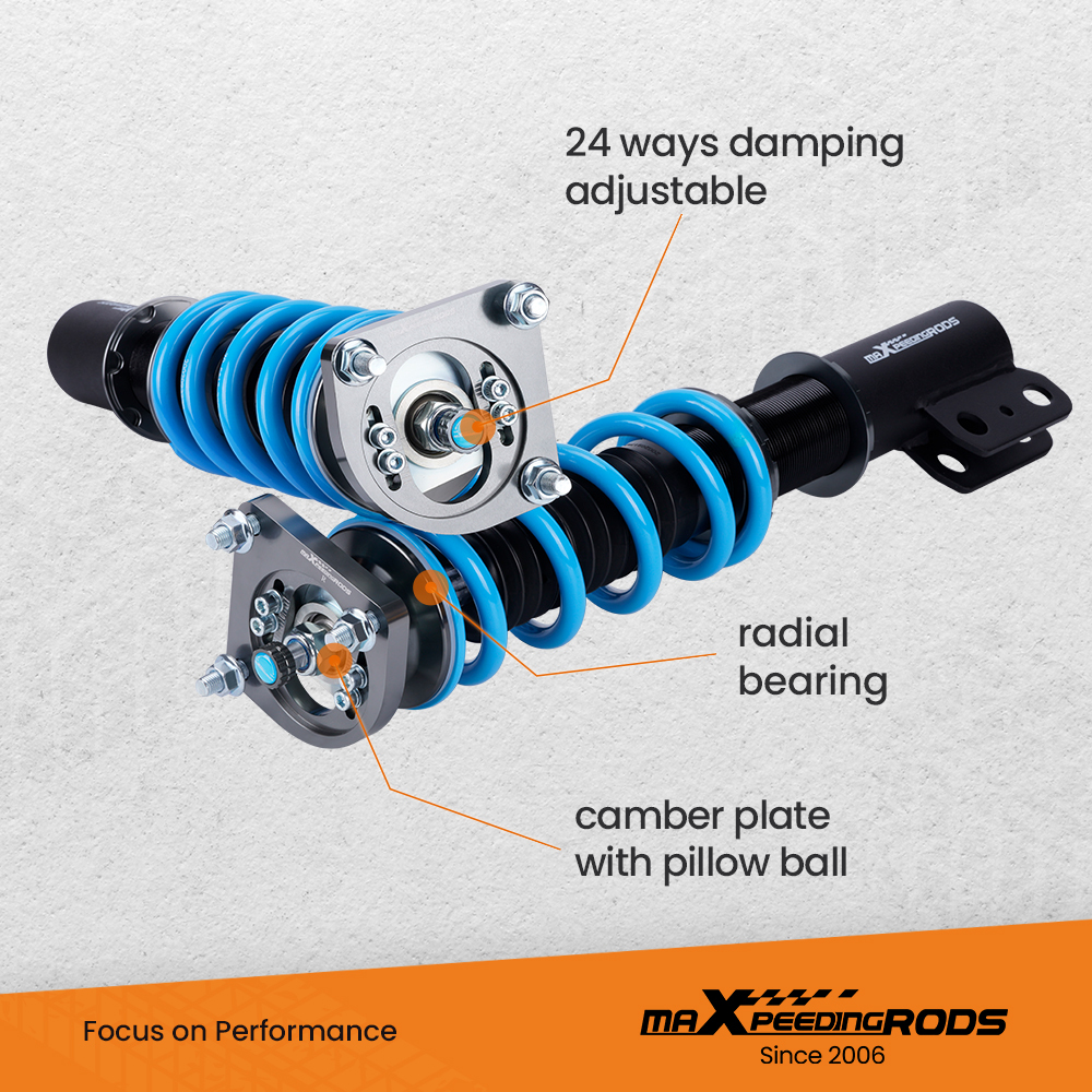 Amortiguadores Suspensión roscada compatible para Ford Mustang Coupé Convertible SN95