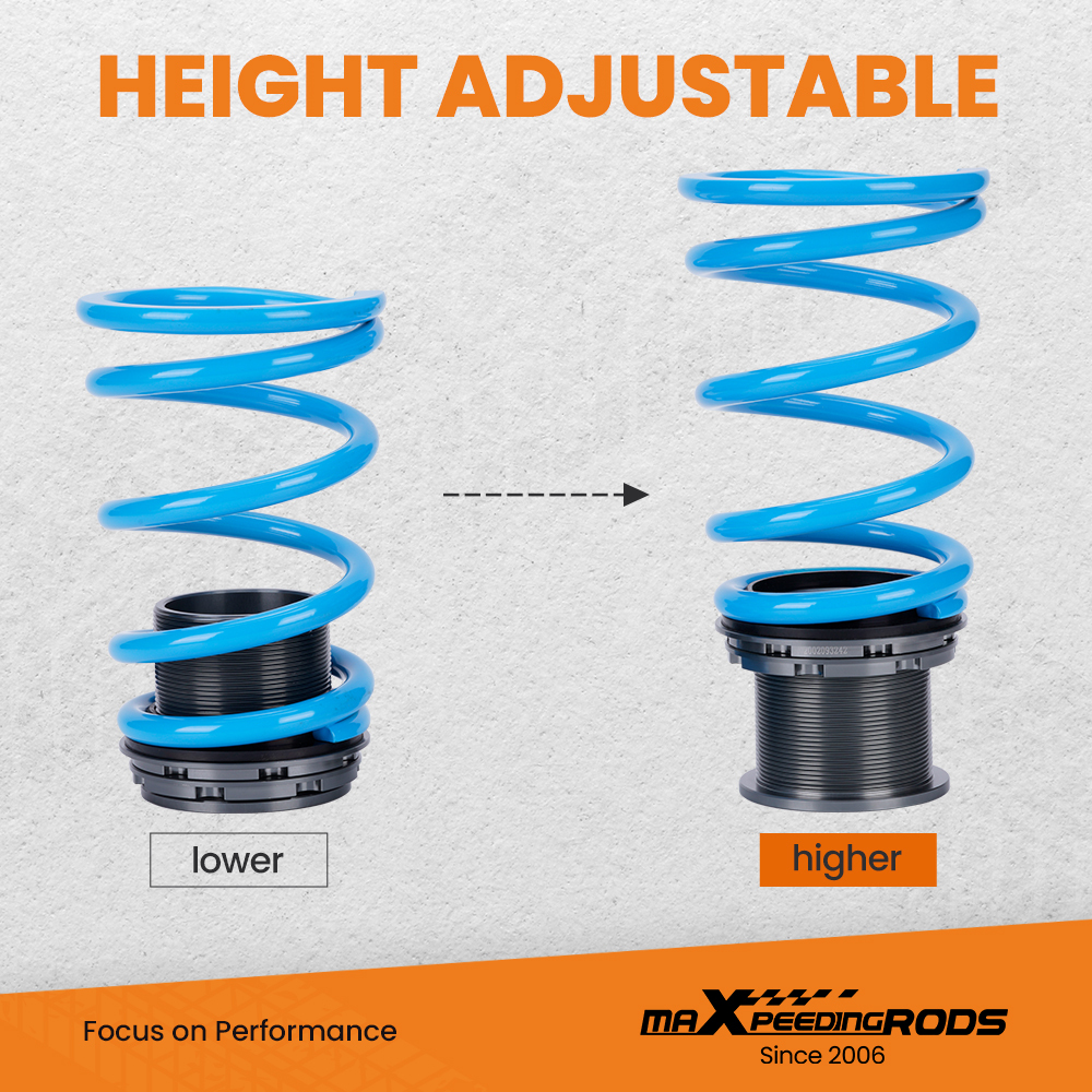 Amortiguadores Suspensión roscada compatible para Ford Mustang Coupé Convertible SN95
