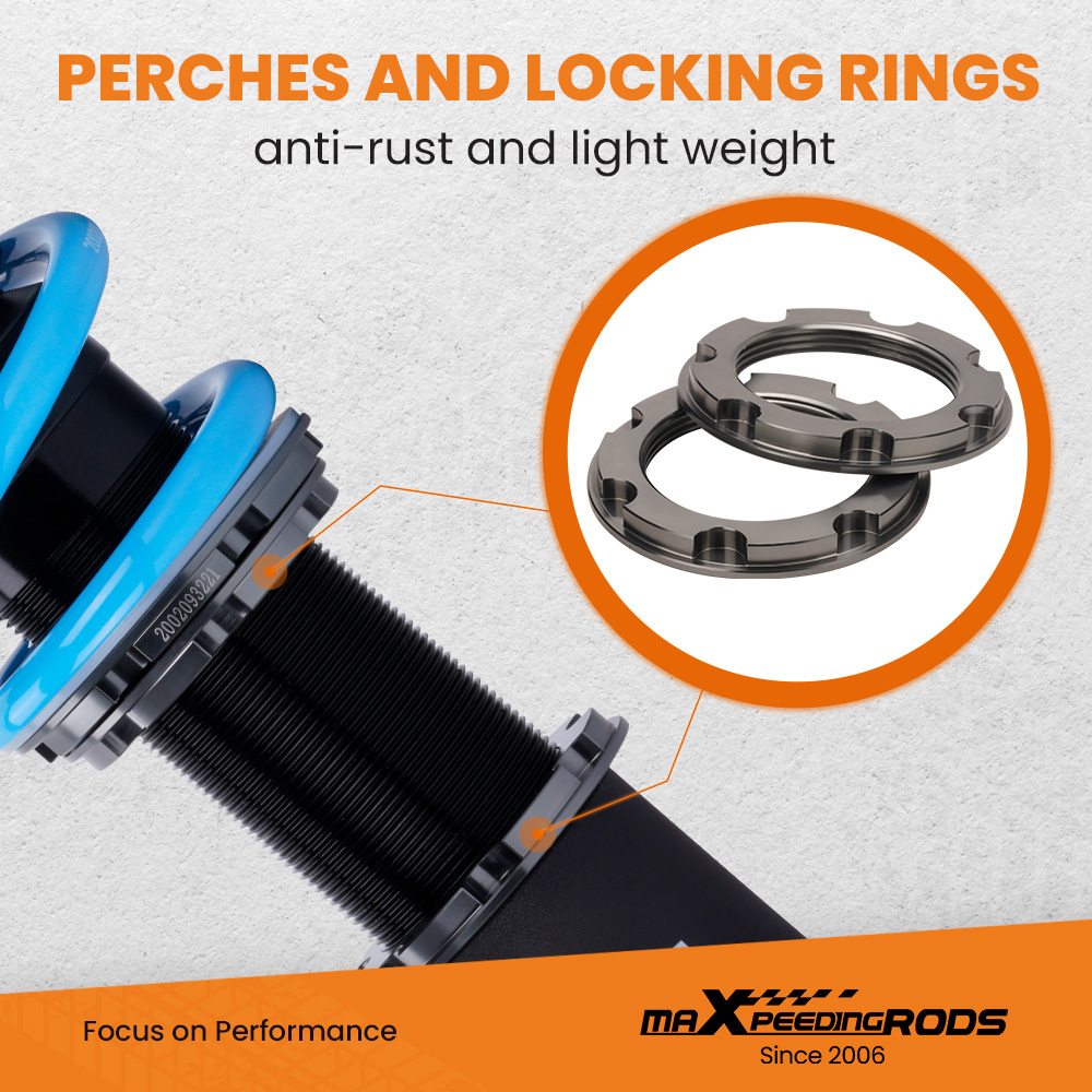 Amortiguadores Suspensión roscada compatible para Ford Mustang Coupé Convertible SN95