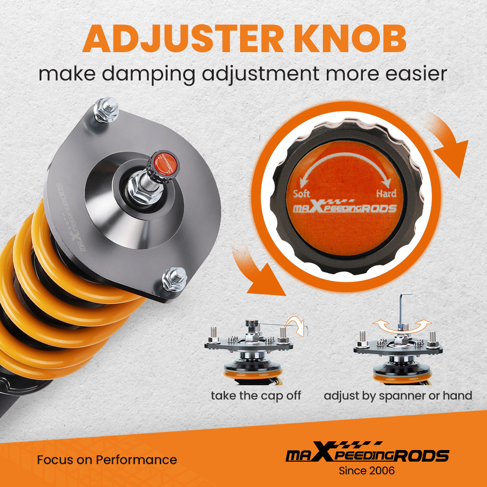 Coilover Kits Compatible For Mazda Miata MX-5 NA 1.6L,1.8L 1989-1997 Perfermance Maxpeedingrods Spring Shock Sbsorber lowering kit