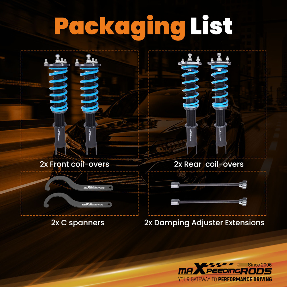 24 Level Damper Coilovers Struts Springs Kit compatible for MAZDA MX-5 MIATA (ND) 2016-2024