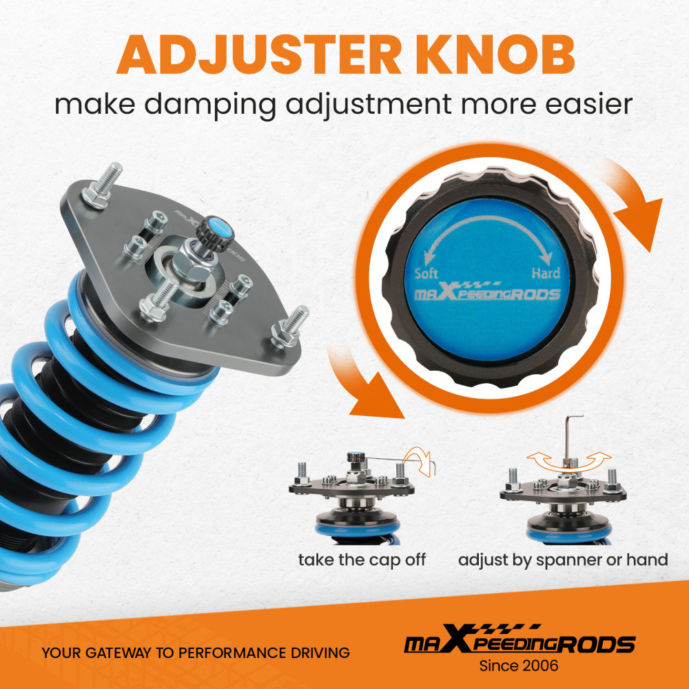 MaXpeedingrods T6 COILOVER 24 WAY DAMPER KIT compatible for DODGE NEON/Compatible for SRT-4 00-05
