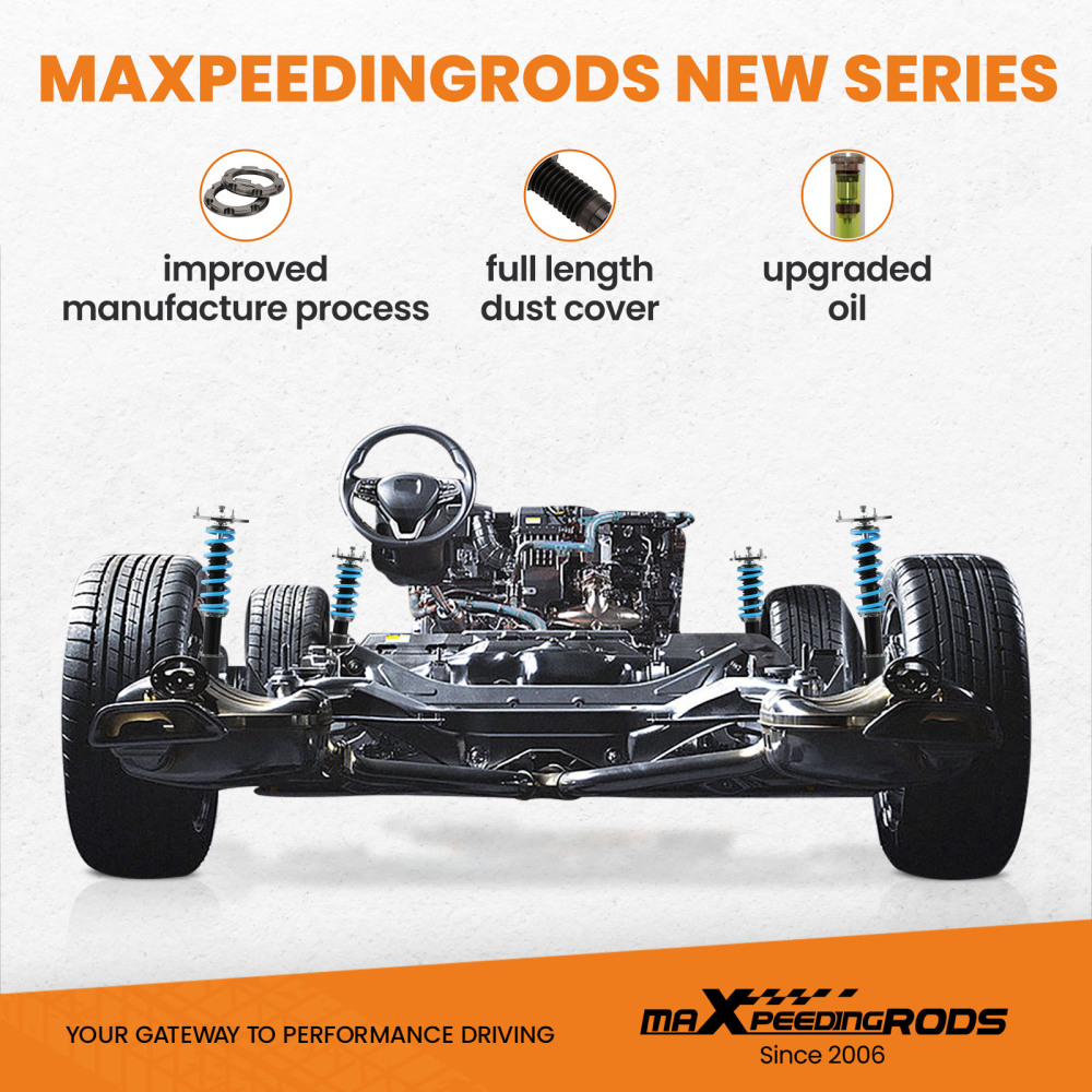 MaXpeedingrods T6 COILOVER 24 WAY DAMPER KIT compatible for DODGE NEON/Compatible for SRT-4 00-05