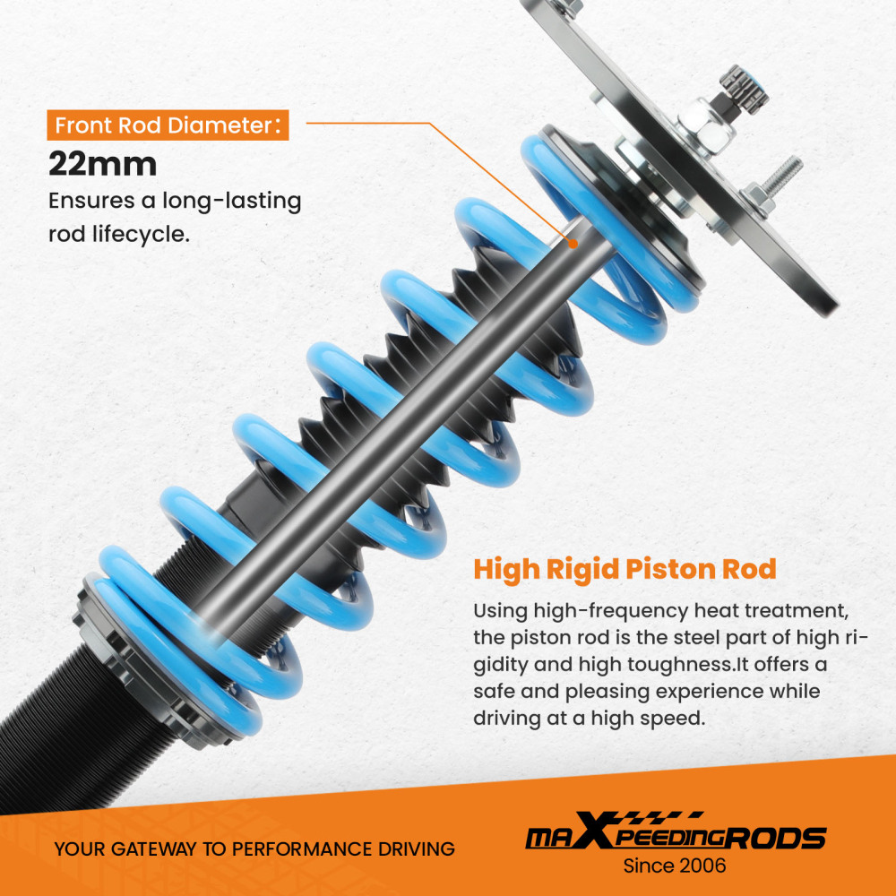 MaXpeedingrods T6 COILOVER 24 WAY DAMPER KIT compatible for DODGE NEON/Compatible for SRT-4 00-05