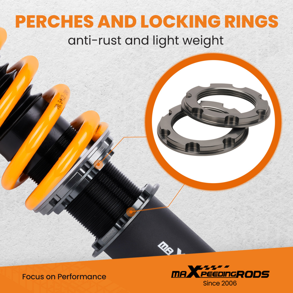 MaXpeedingrods 24 Ways Damper Coilovers compatible for Nissan 300ZX Z32 VG30DE 3.0L V6 RWD Lowering Kit