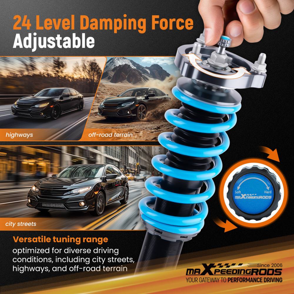 Coil Spring Coilovers Shocks Struts compatible for Nissan 300ZX Z32 Suspension Lowering Kit