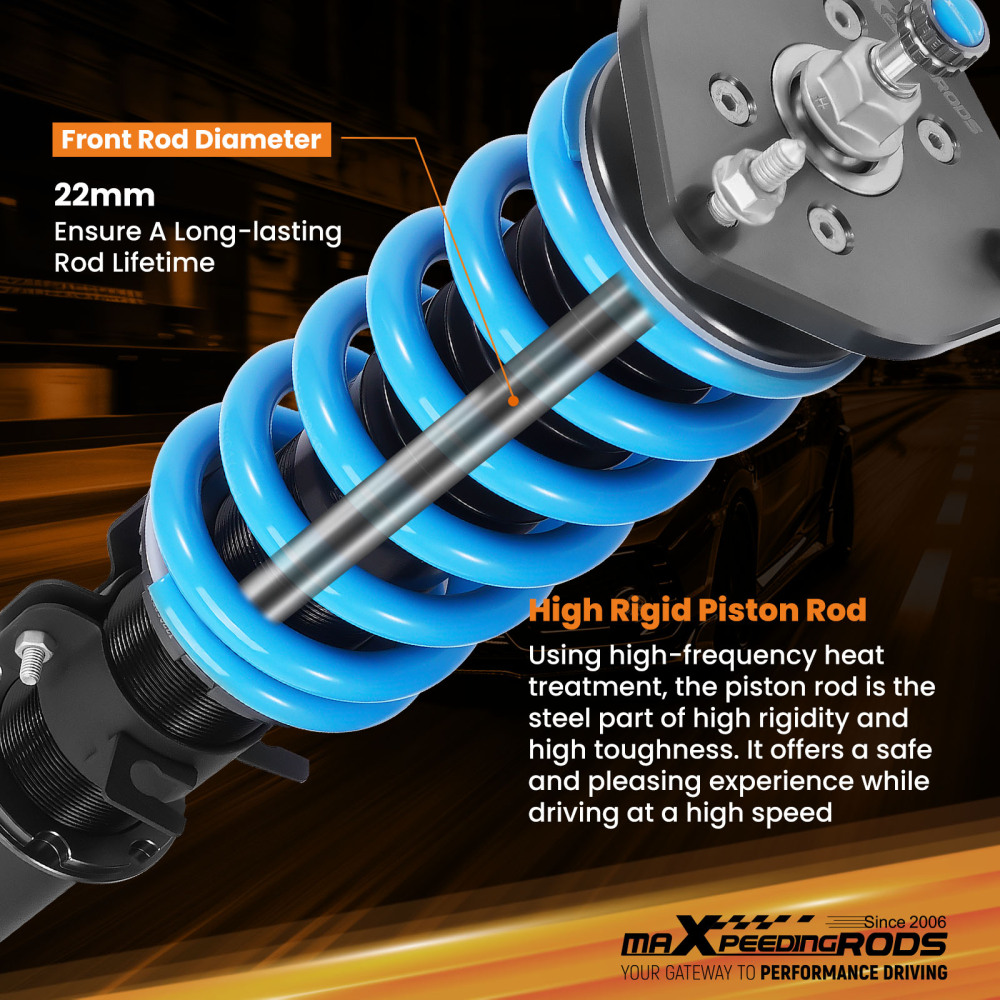 24 Damping Levels Coilovers compatible for Nissan 350Z Coupe Z33 03-08 compatible for Infiniti G35 Sedan Lowering Kit
