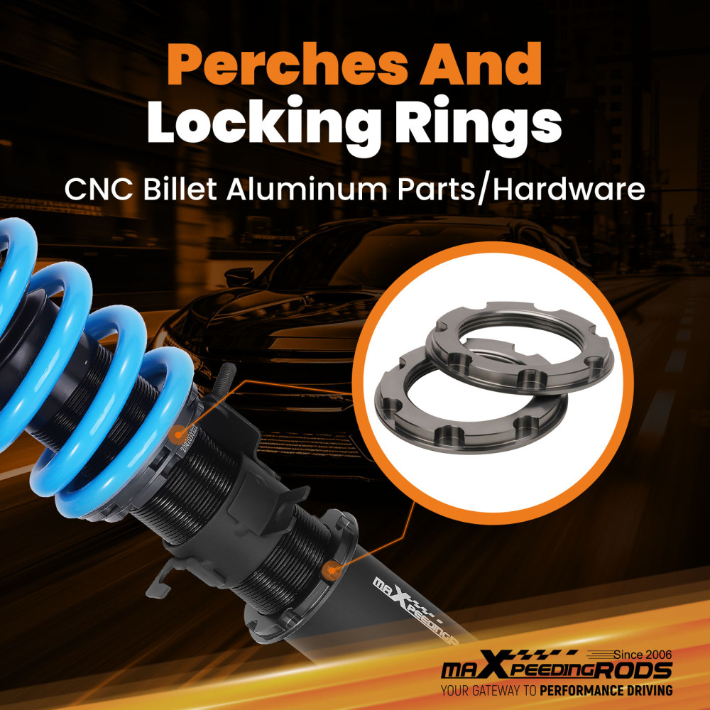 24 Way Damper Coilovers Shocks Suspension Kit compatible for Nissan 350Z 2003-2008 RWD