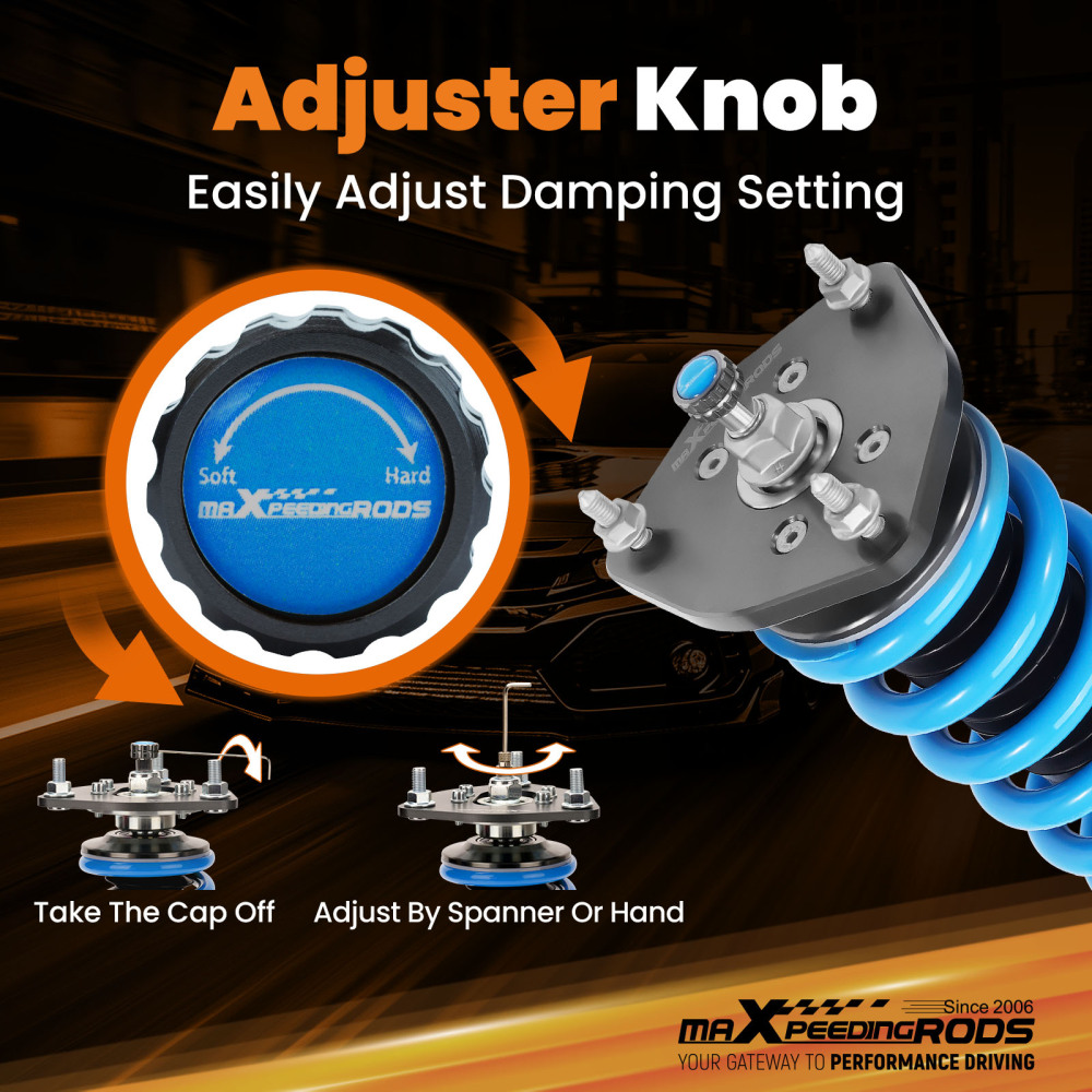 24 Way Damper Coilovers Shocks Suspension Kit compatible for Nissan 350Z 2003-2008 RWD