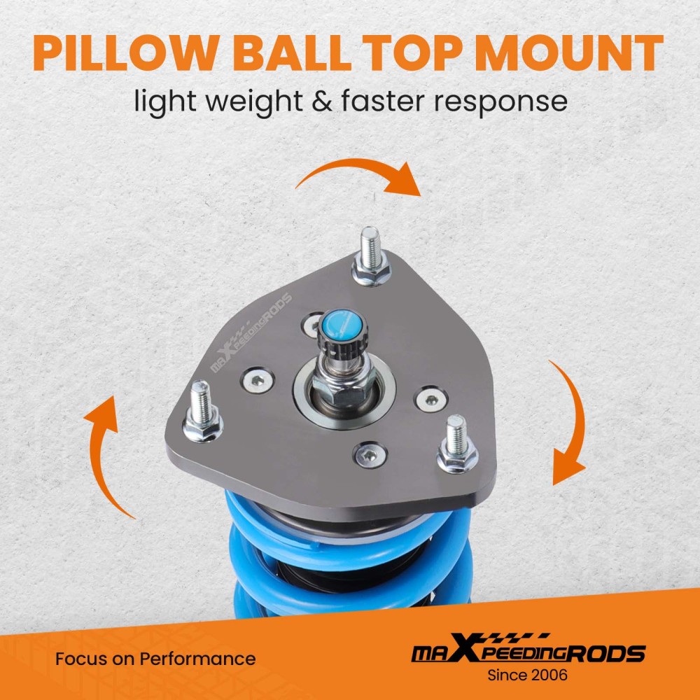 MAXPEEDINGRODS 24 WAY ADJUSTABLE COILOVERS FORNISSAN 350Z Z33 03-08 lowering kit