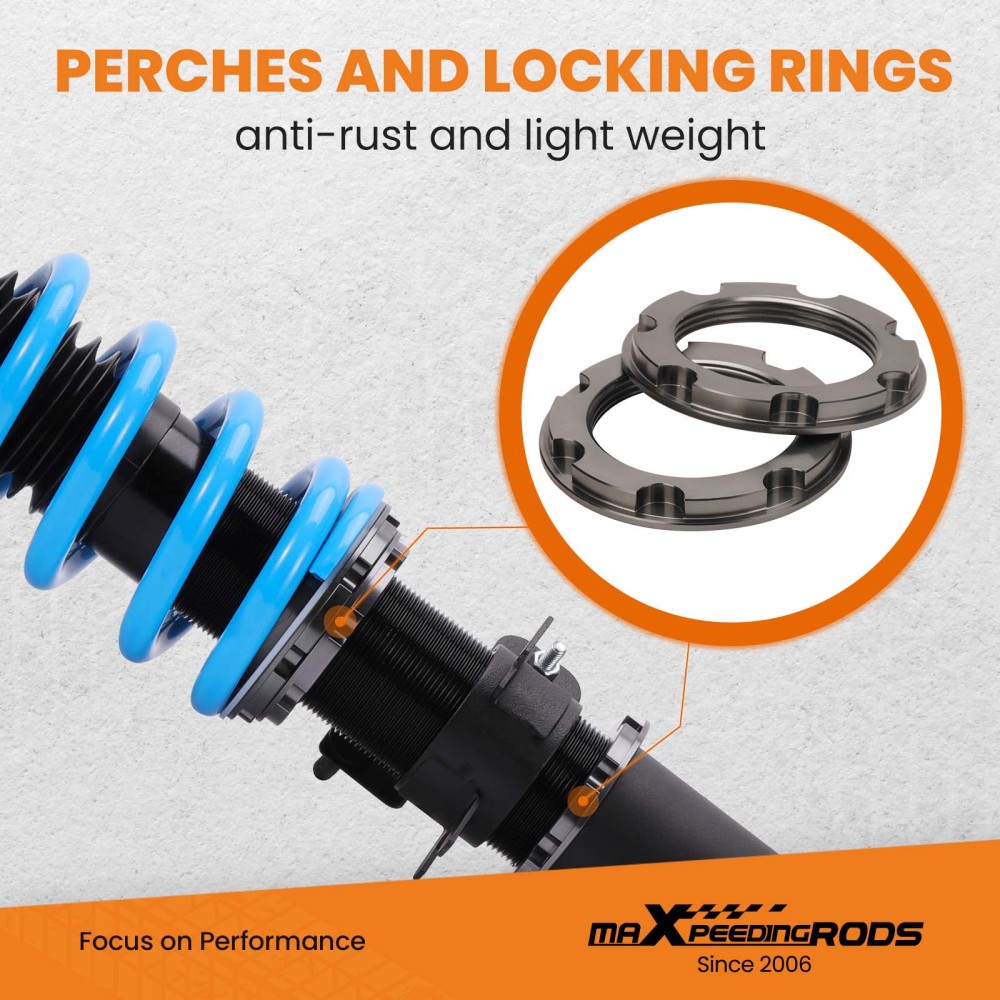 MAXPEEDINGRODS 24 WAY ADJUSTABLE COILOVERS FORNISSAN 350Z Z33 03-08 lowering kit