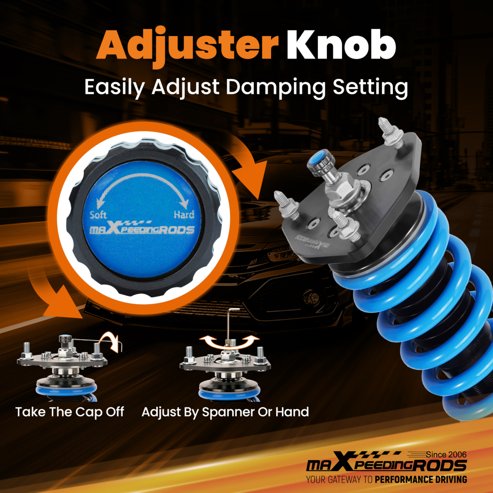 Coilover Suspension Kit compatible for Nissan 370Z Z34 2009-2016 Shock Absorber Coil Spring
