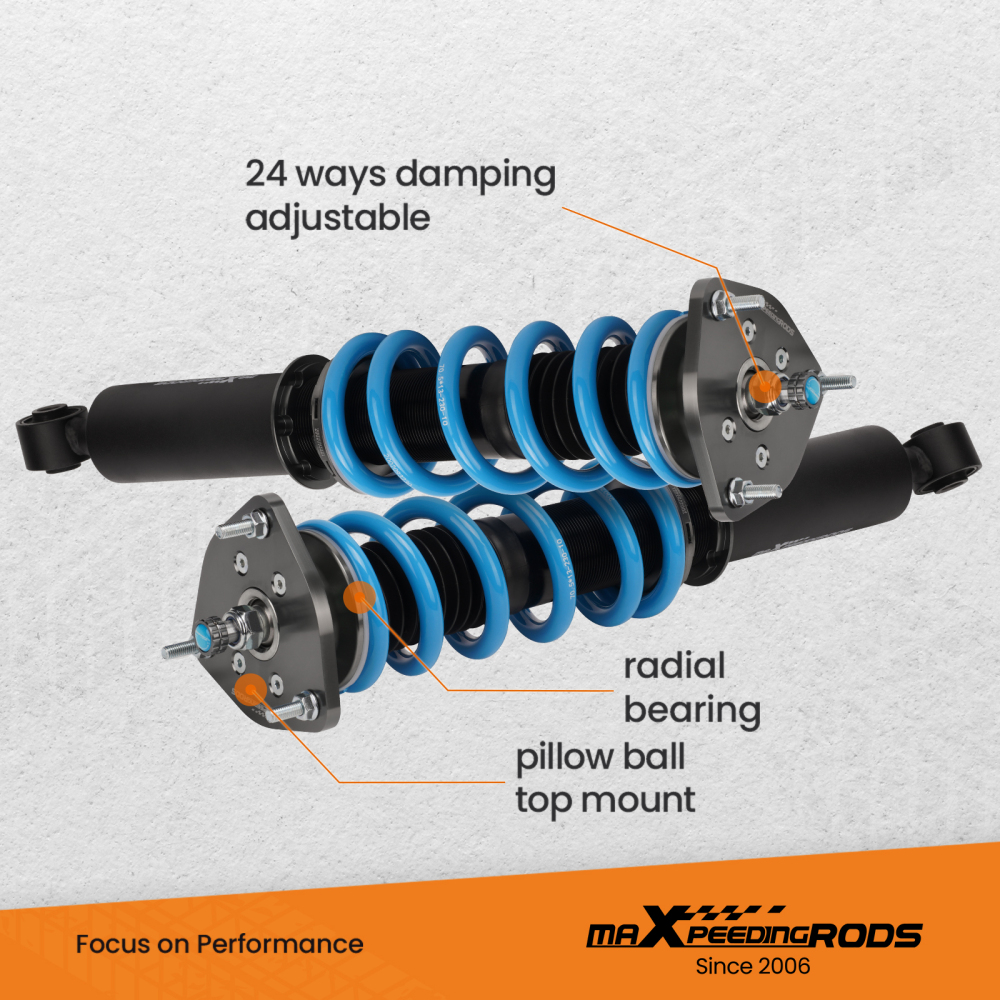 MaXpeedingrods COT6 Coilover Suspension Kit compatible for INFINITI G37 COUPE 2008-2013 V36 lowering kit
