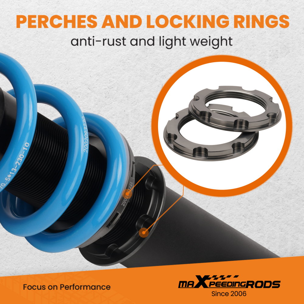 MaXpeedingrods COT6 Coilover Suspension Kit compatible for INFINITI G37 COUPE 2008-2013 V36 lowering kit