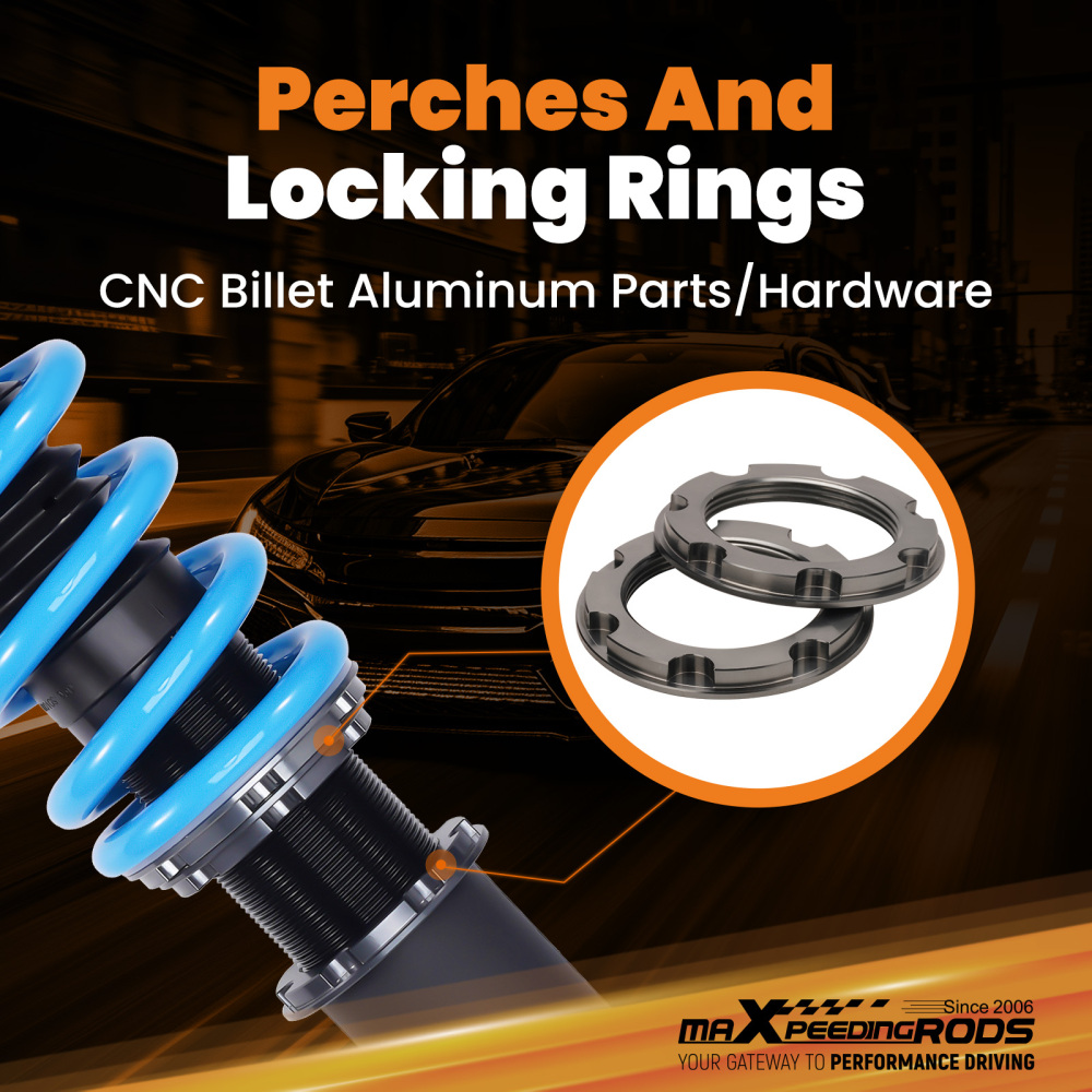 Maxpeedingrods COT6 Street Coilovers Lowering Kits compatible for Nissan Skyline GTST R33