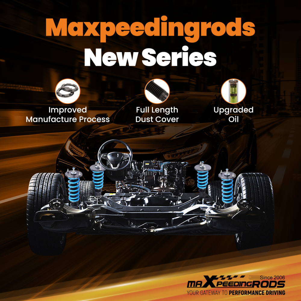 Maxpeedingrods COT6 Street Coilovers Lowering Kits compatible for Nissan Skyline GTST R33