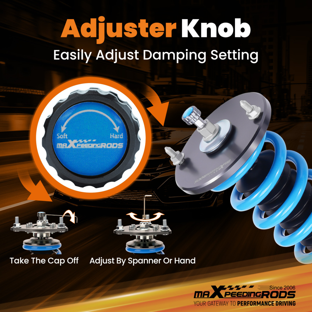 Maxpeedingrods COT6 Street Coilovers Lowering Kits compatible for Nissan Skyline GTST R33