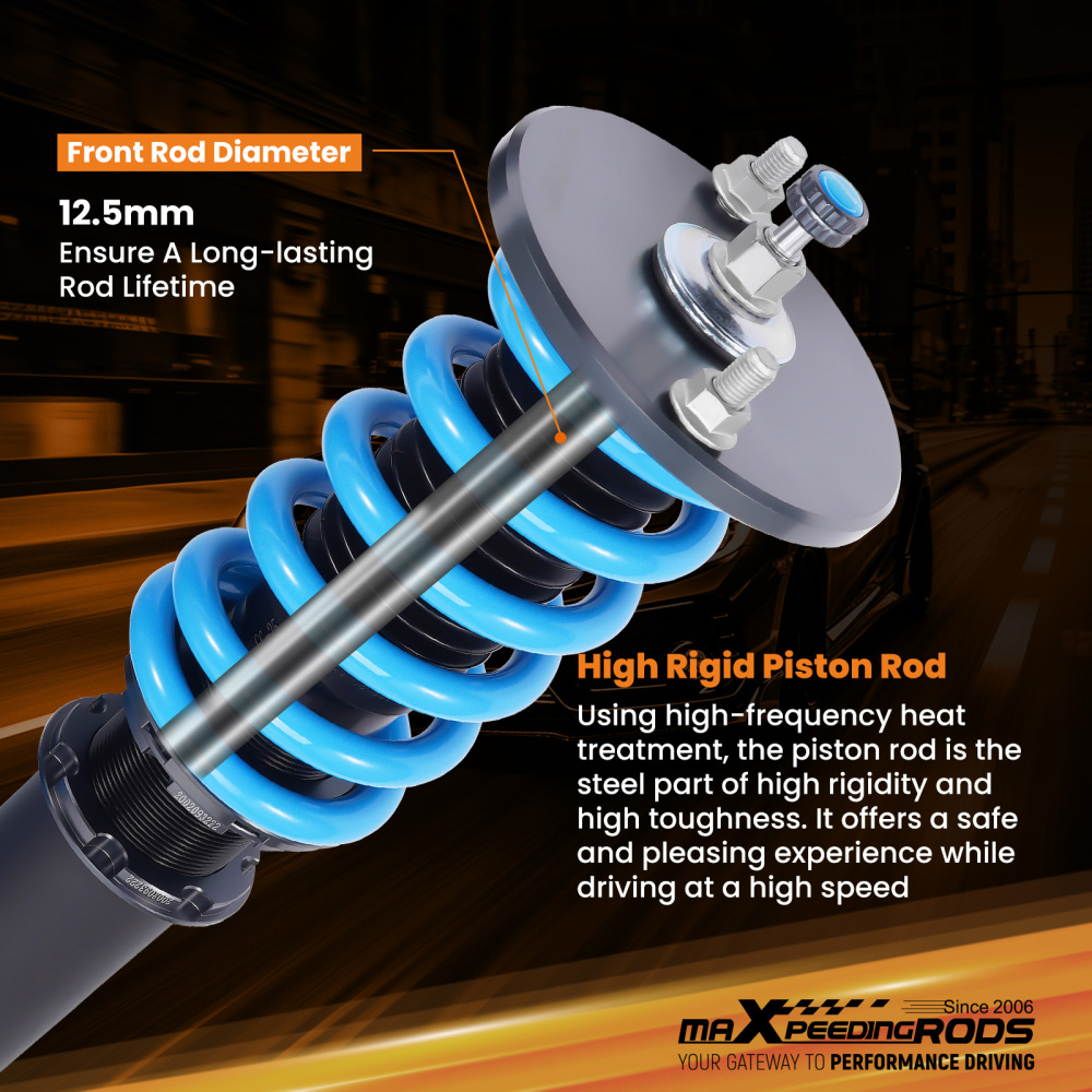 Maxpeedingrods COT6 Street Coilovers Lowering Kits compatible for Nissan Skyline GTST R33