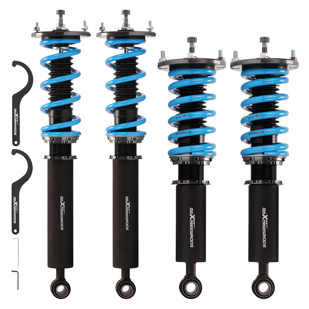 24 ways dampening adjustable Coilovers Suspension Kit Compatible for Nissan Skyline R33 GTS GTST 1993-1998 Lowering Kit