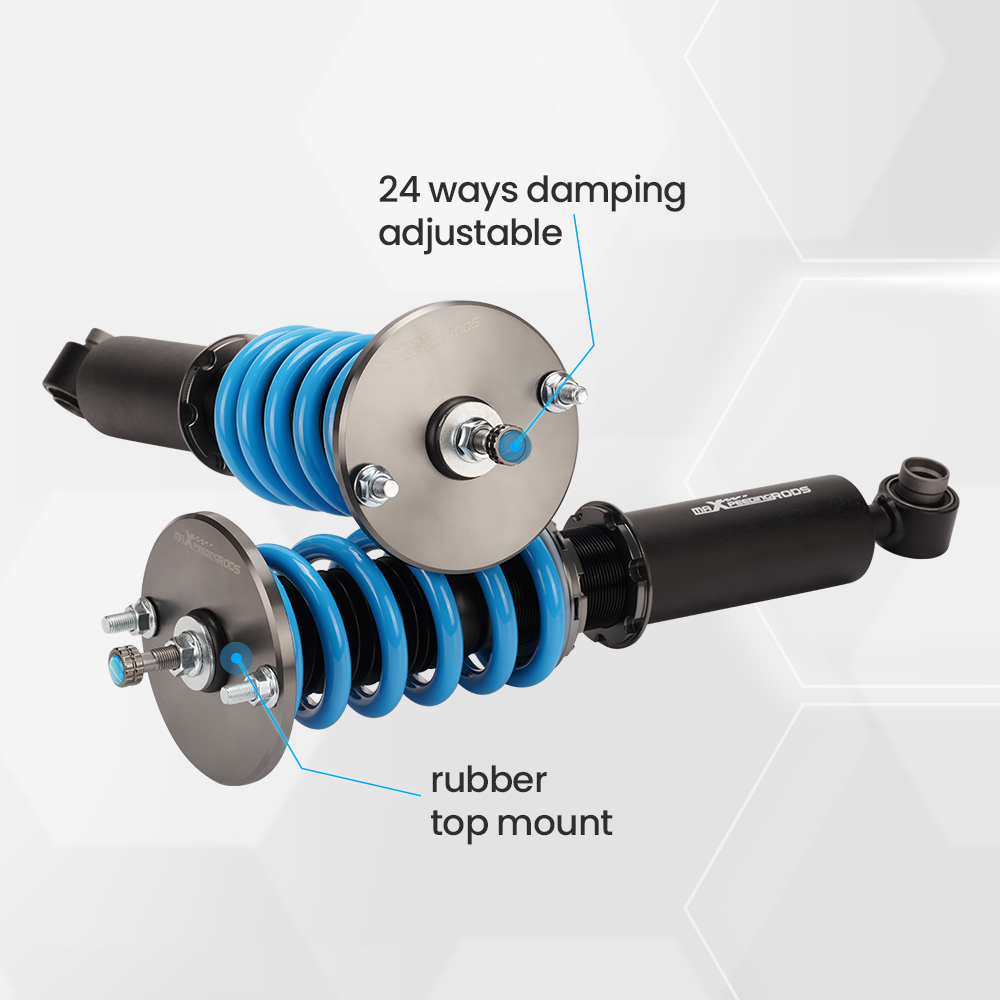 24 ways dampening adjustable Coilovers Suspension Kit Compatible for Nissan Skyline R33 GTS GTST 1993-1998 Lowering Kit