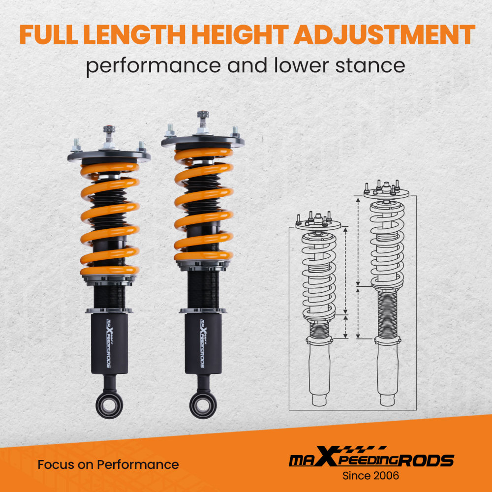 24 Damping Levels Coilover compatible for Nissan Skyline R34 BNR34 ER34 RB26 2.6L 99-02 lowering kit