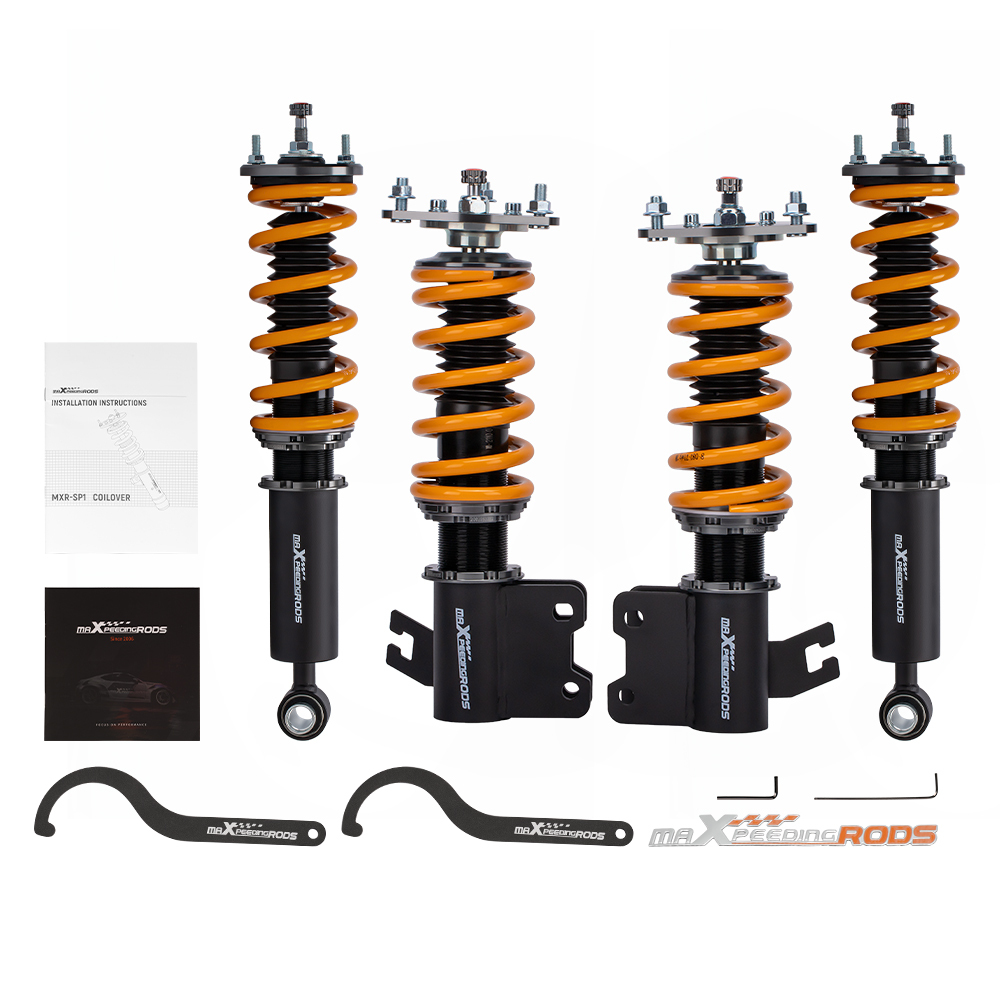 Kits de suspension réglables en hauteur et en amortissement compatibles avec la compatible pour Nissan S13 200SX Europe/Nouvelle-Zélande 89-94kit d'abaissement