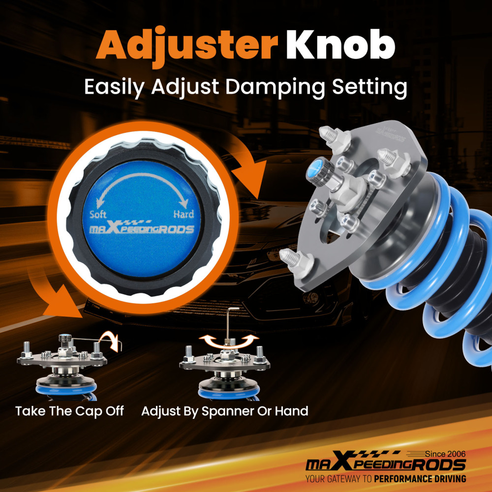 Coilover Coilovers compatible for Nissan 240SX S13 89-94 Hatchback Coupe ADJ Height Shock Lowering Kit